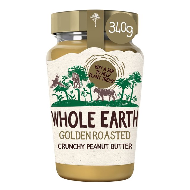 Whole Earth Crunchy Golden Roasted Peanut Butter   340g