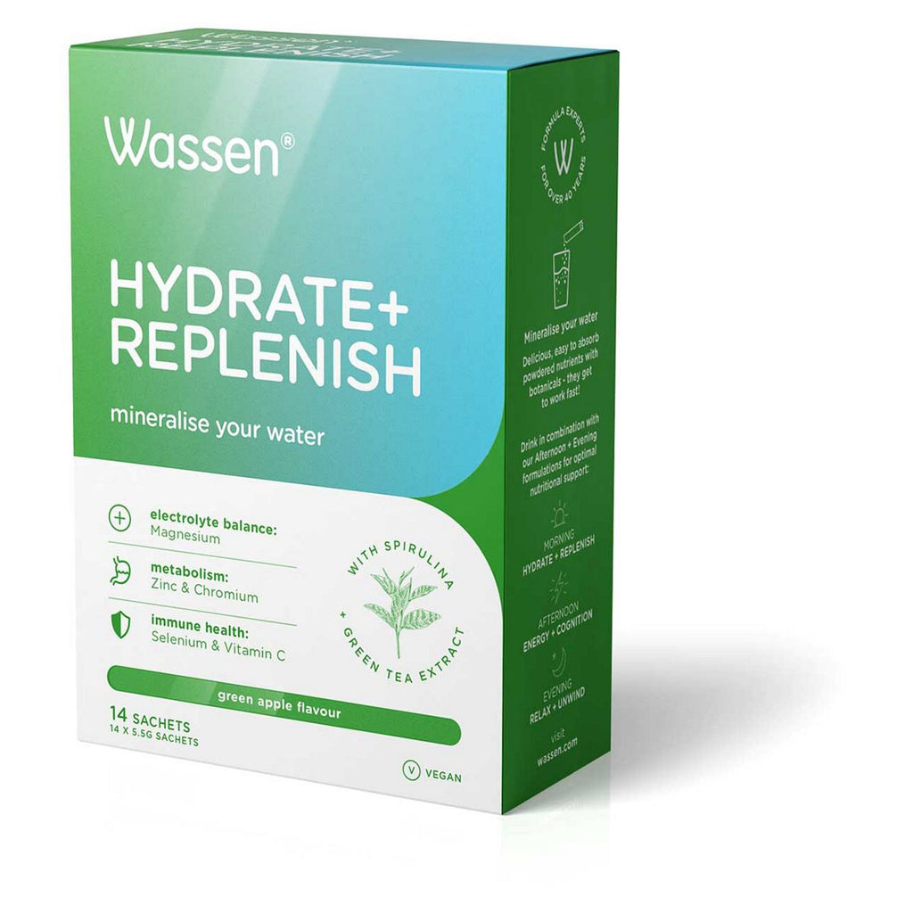 Wassen Hydrate & Replenish Green Apple Sachets 5.5g 14s