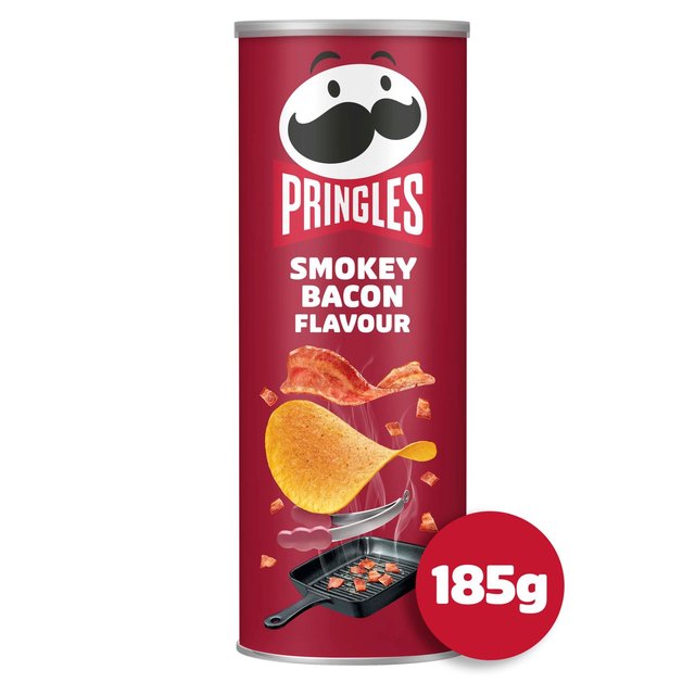 Pringles Smokey Bacon Flavour Sharing Crisps   185g GOODS M&S   