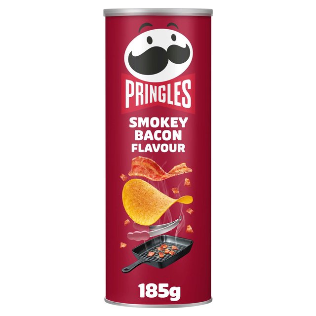 Pringles Smokey Bacon Flavour Sharing Crisps   185g GOODS M&S   