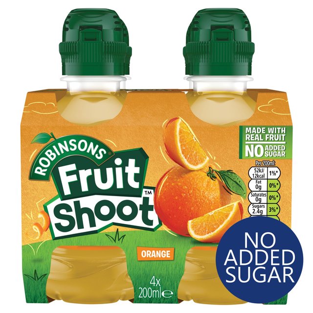 Fruit Shoot Orange No Added Sugar   4 x 200ml GOODS M&S   