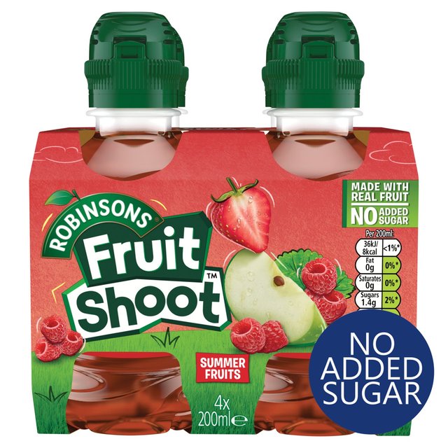 Fruit Shoot Summer Fruits No Added Sugar   4 x 200ml GOODS M&S   