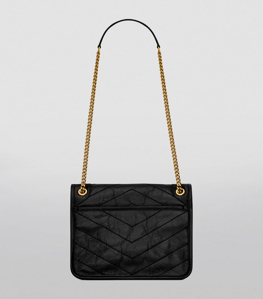 Saint Laurent Baby Niki shoulder bag textured calfskin YSL monogram - British product
