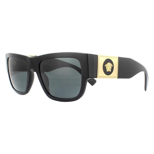 Versace VE4406 black sunglasses large rectangular, imported from the UK