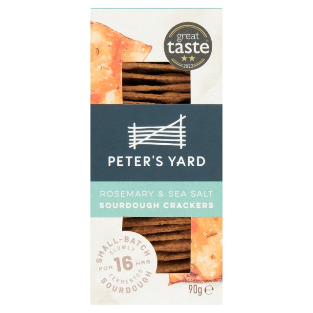 Peter's Yard Rosemary & Sea Salt Sourdough Crackers   90g GOODS M&S   