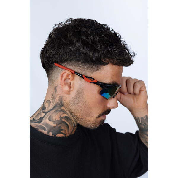 SVNX outdoor sunglasses with hardcase black frame multi revo lenses, imported from the UK