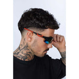 SVNX outdoor sunglasses with hardcase black frame multi revo lenses, imported from the UK