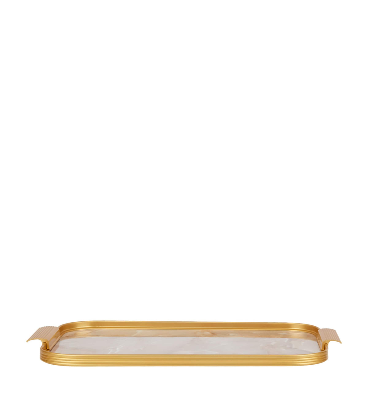 Kaymet Marble Ribbed Tray 40cm, UK version