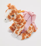 NOA mini yellow gold and diamond giraffe necklace, imported from the UK