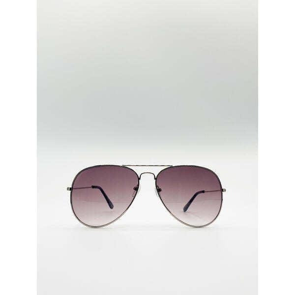 SVNX aviator sunglasses purple gradient metal frame - British brand