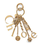 Chloé symbols logo keyring gold-tone brass - British product