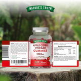 Nature's Truth apple cider vinegar gummies 1000mg 60 count, imported from the UK