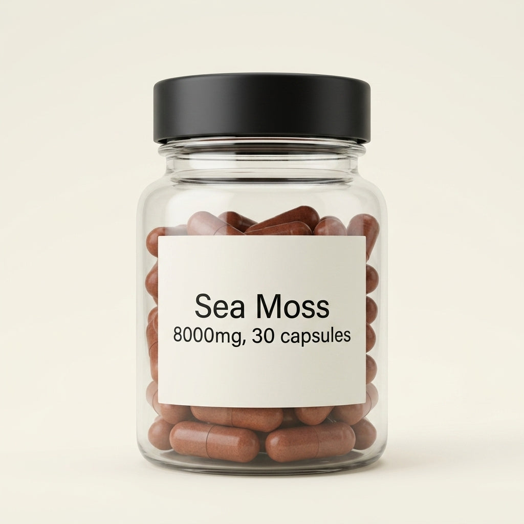 Holland & Barrett Sea Moss capsules 30 count, UK version