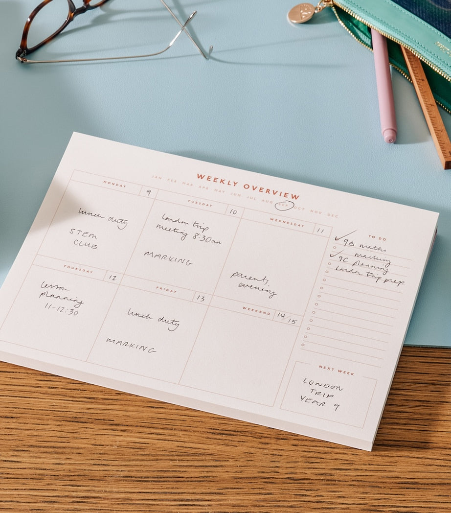 Papier Bright Floral desk planner, imported from the UK