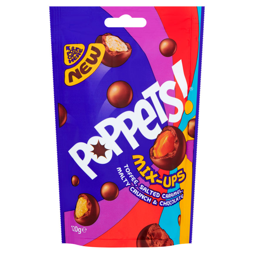 Poppets Mix-Ups Toffee, Salted Caramel, Malty Crunch & Chocolate GOODS ASDA   