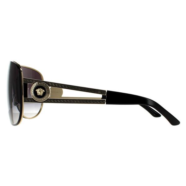 Versace VE2166 pale gold grey gradient unisex sunglasses (British brand)