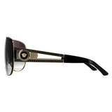Versace VE2166 pale gold grey gradient unisex sunglasses (British brand)