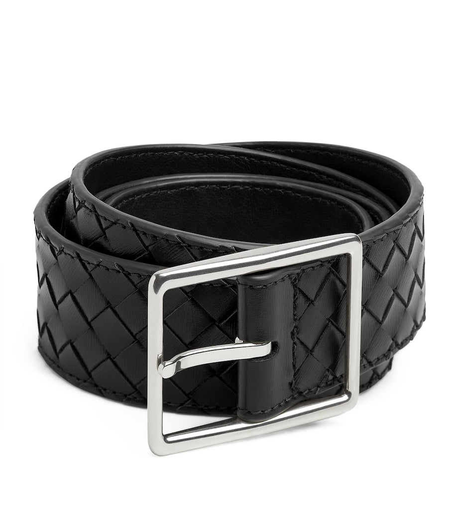 Bottega Veneta Intrecciato calf leather belt (British brand)