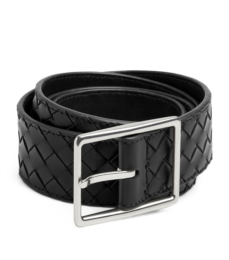 Bottega Veneta Intrecciato calf leather belt (British brand)