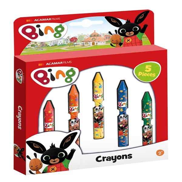 Totum Bing 5 wax crayons - British product