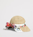 Dolce&Gabbana raffia floral-band sun hat - British product