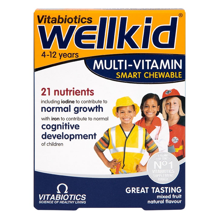 Vitabiotics Wellkid Multi-Vitamin Chewables 30 Tablets Kid's & Teen's Multivitamins Holland&Barrett   