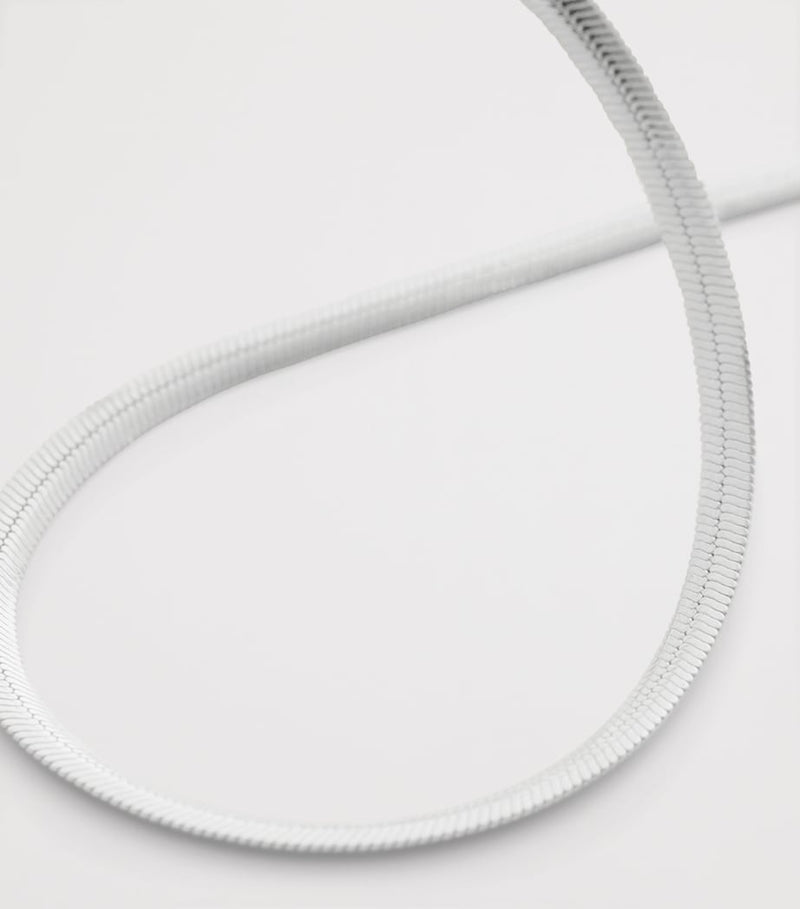 Monica Vinader sterling silver snake chain necklace 45.5cm (British brand)