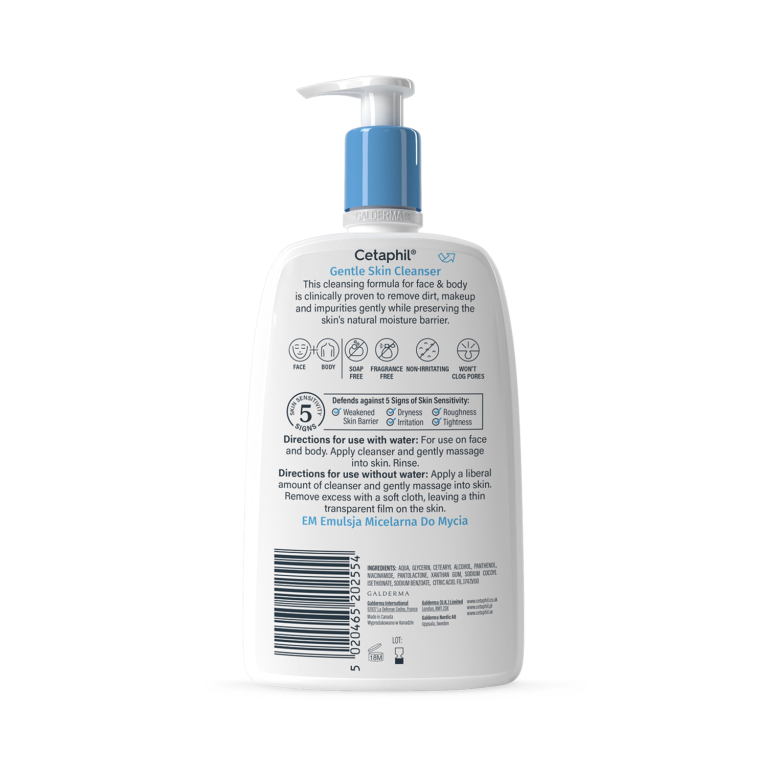 Cetaphil Gentle Skin Cleanser 236ml - British product