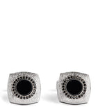 Tateossian Graffiato rounded square cufflinks (British brand)