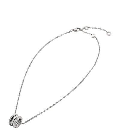 Harrods Bvlgari White Gold and Diamond B.zero1 Necklace- Buy online at McGrocer