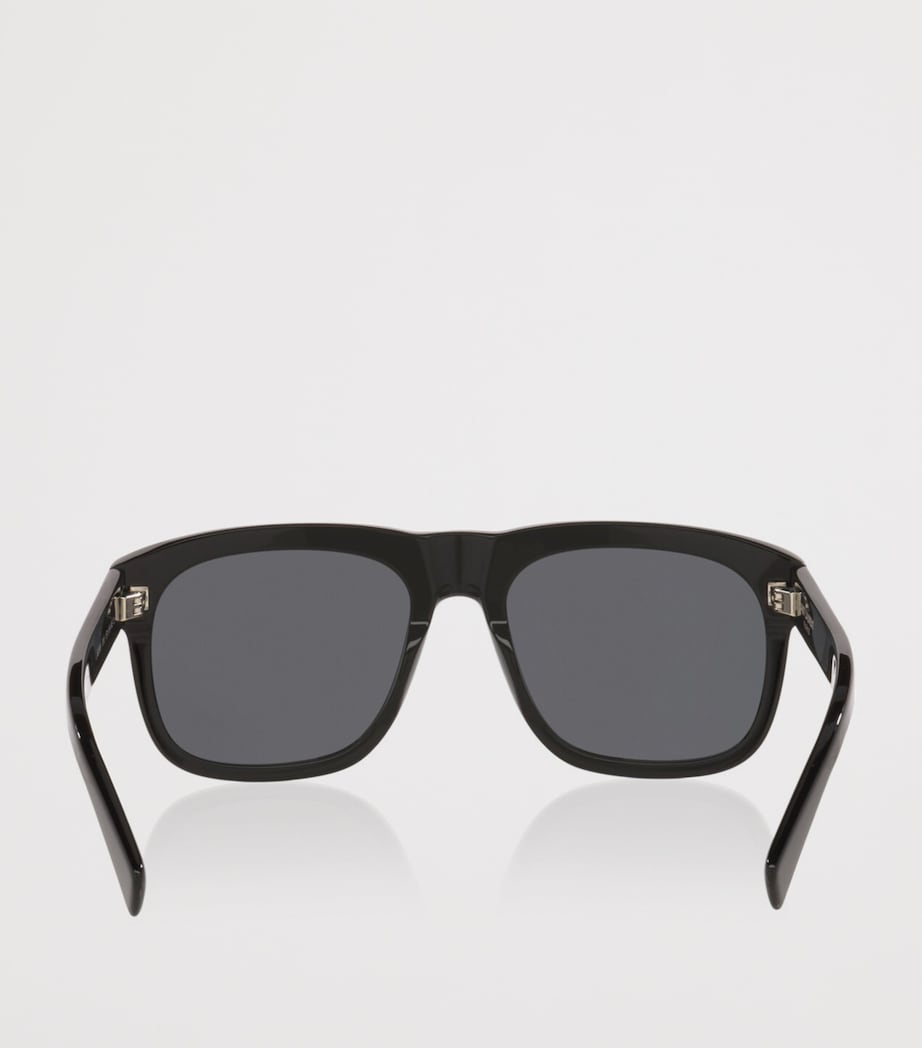 Saint Laurent SL 558 rectangular acetate sunglasses, imported from the UK