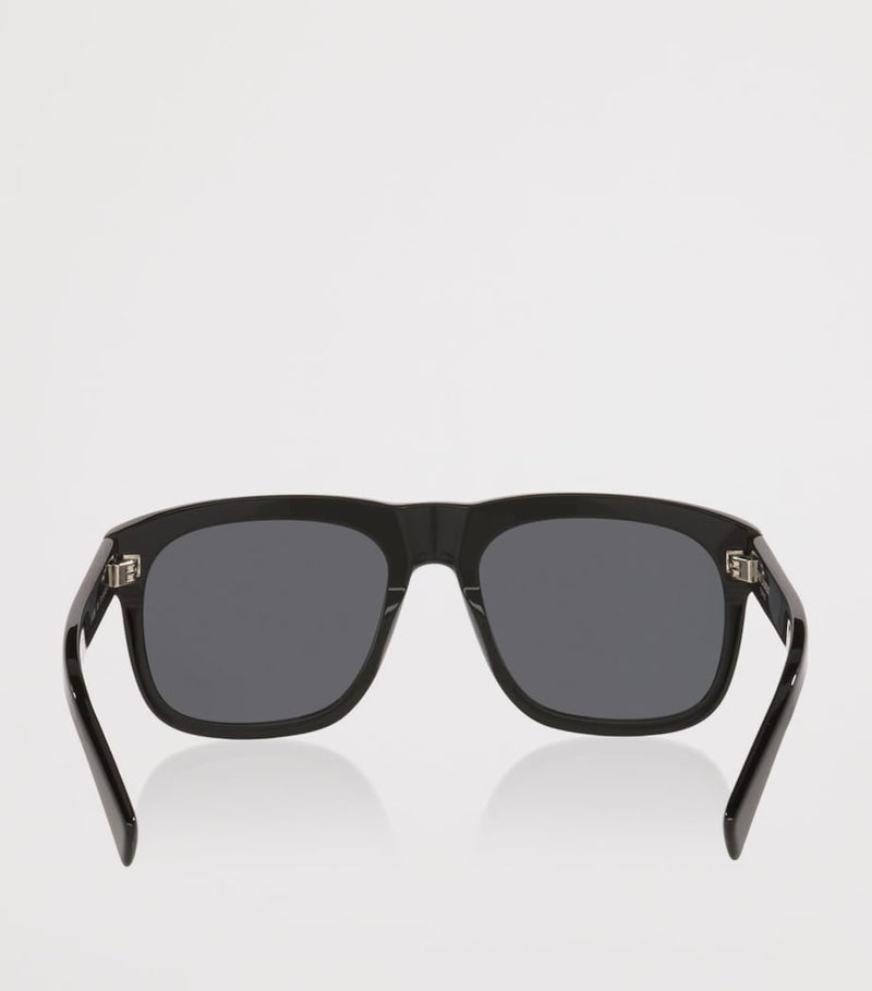 Saint Laurent SL 558 rectangular acetate sunglasses, imported from the UK