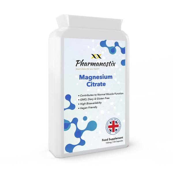 Pharmanostix Magnesium Citrate 500mg capsules, UK version