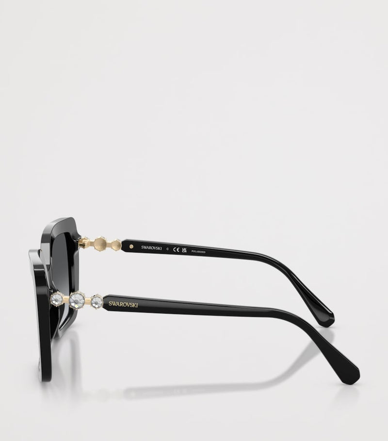 Swarovski butterfly sunglasses with acetate frame and UV protection (British brand)