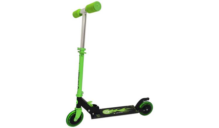 Airwalk Comet Light Up Foldable 2 Wheel Scooter - Green