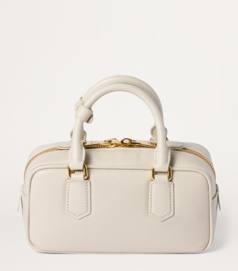 Miu Miu Arcadie top-handle leather bag, imported from the UK