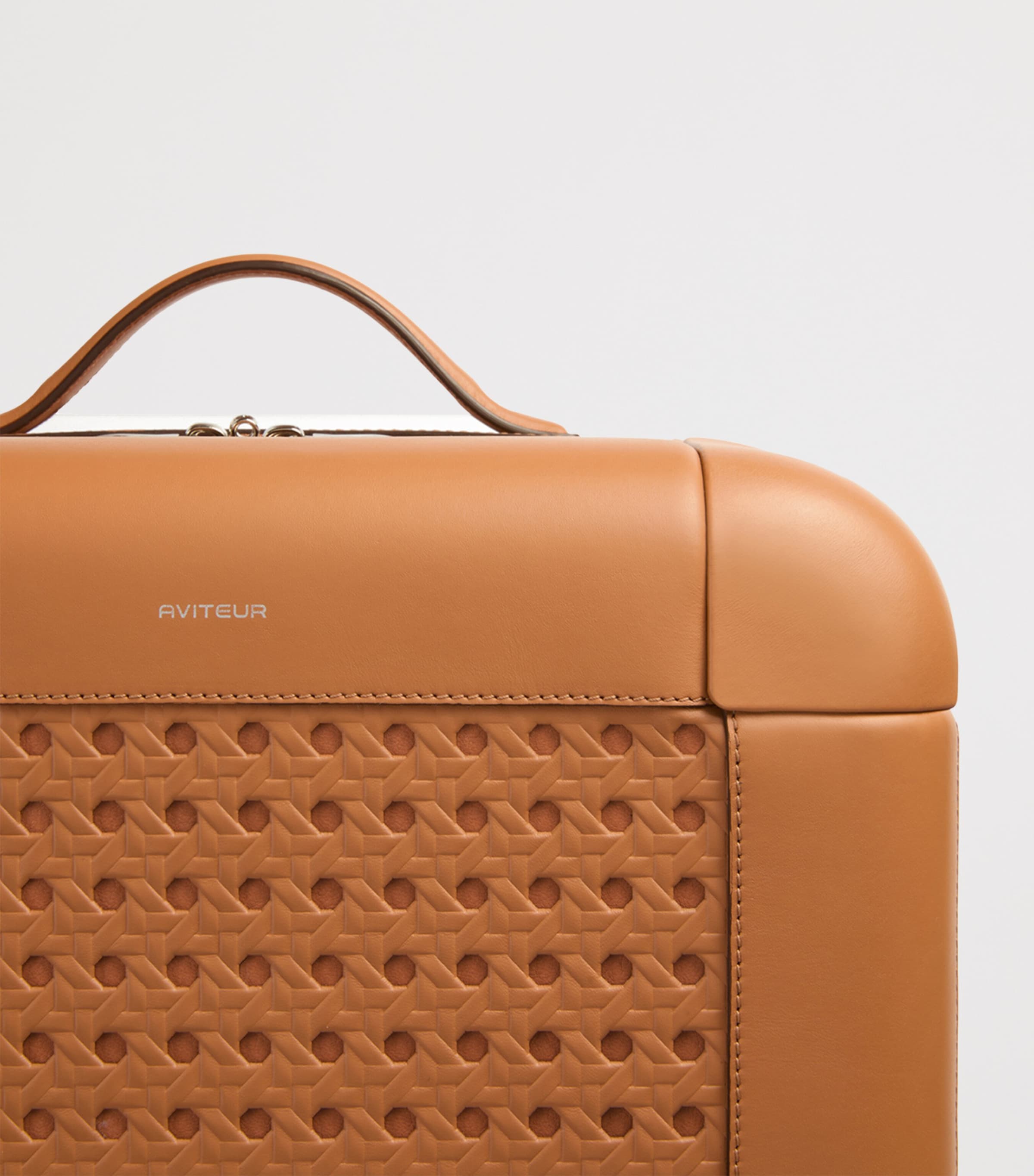 Aviteur leather carry-on suitcase 55cm - British product