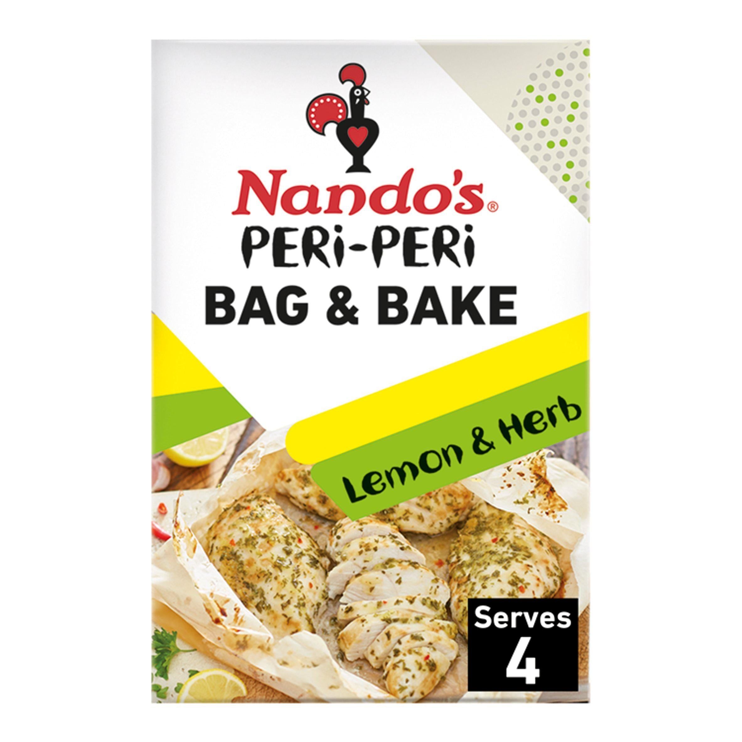 Nando's Peri-Peri Bag & Bake Lemon & Herb 20g Cooking sauces & meal kits Sainsburys   