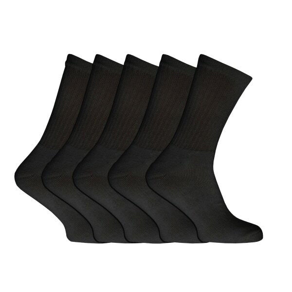 Mens Plain Sports Socks (Pack Of 5) (UK 6-11 EURO 39-46) GOODS Superdrug   