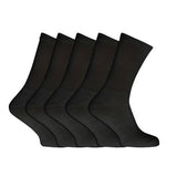 Mens Plain Sports Socks (Pack Of 5) (UK 6-11 EURO 39-46) GOODS Superdrug Black  