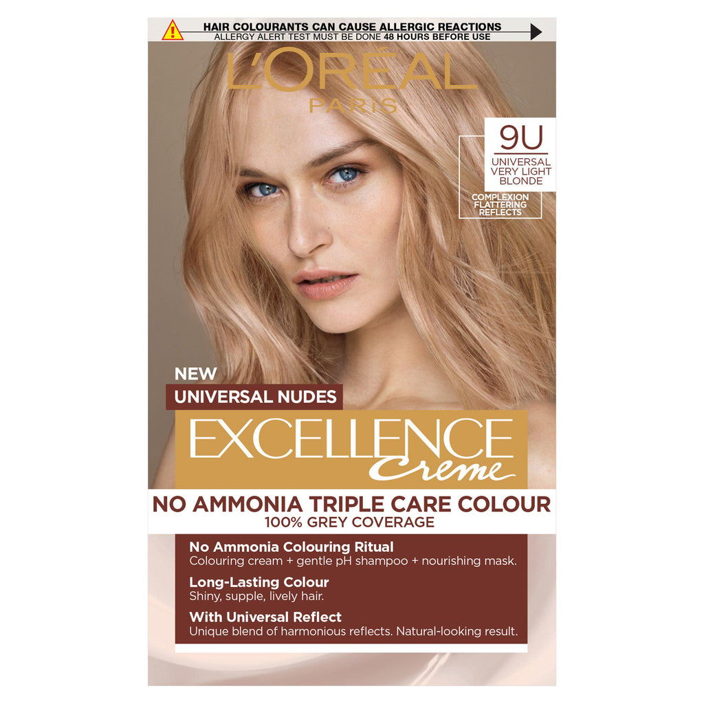 L'Oreal Paris Excellence Universal Nudes Universal Blonde 9U with Complexion Flattering Reflects