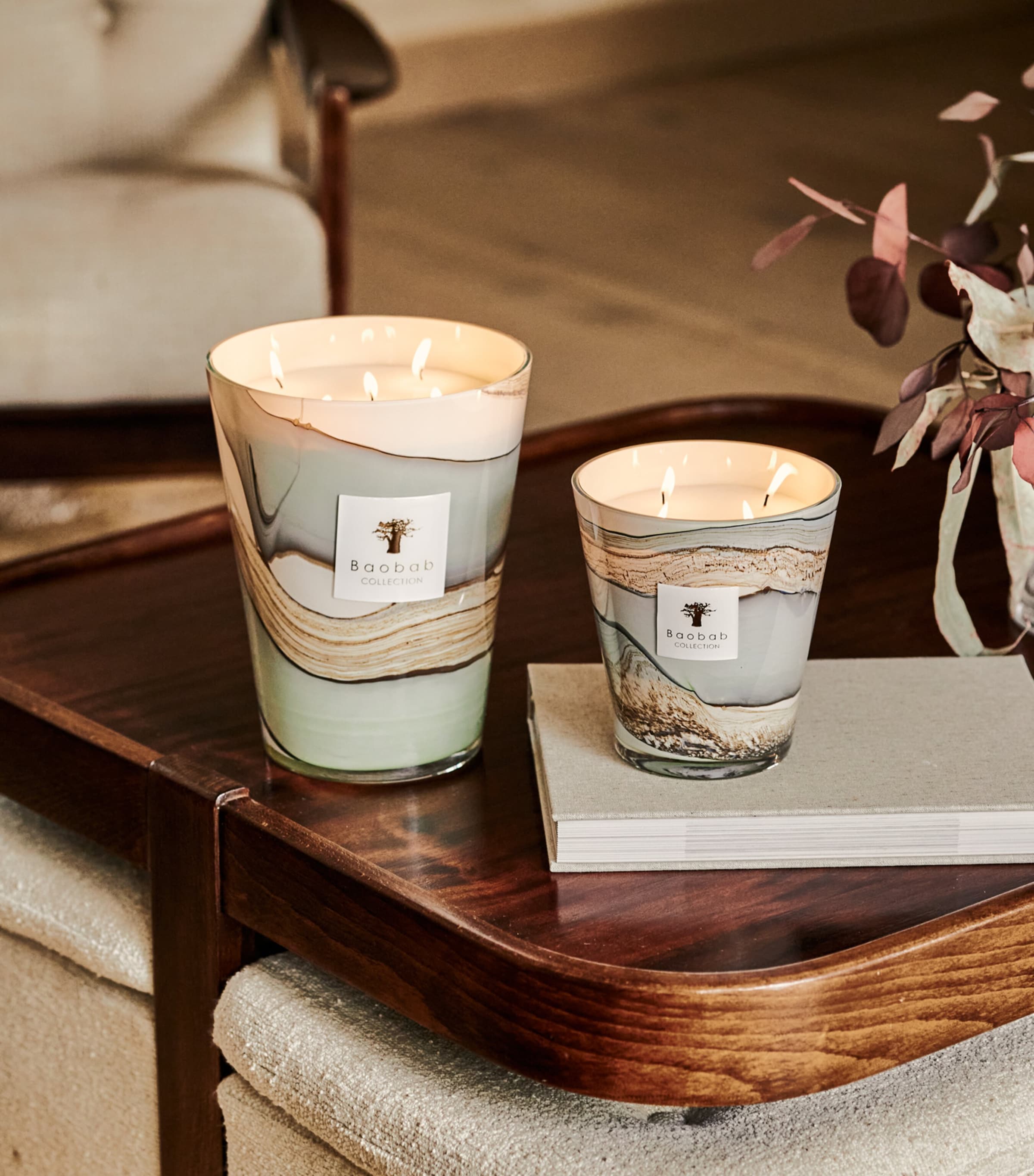 Baobab Collection Sand Sonora candle 16cm - British product