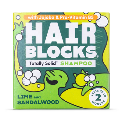 Holland & Barrett Hair Blocks Solid Shampoo Bar Lime & Sandalwood- Buy online at McGrocer