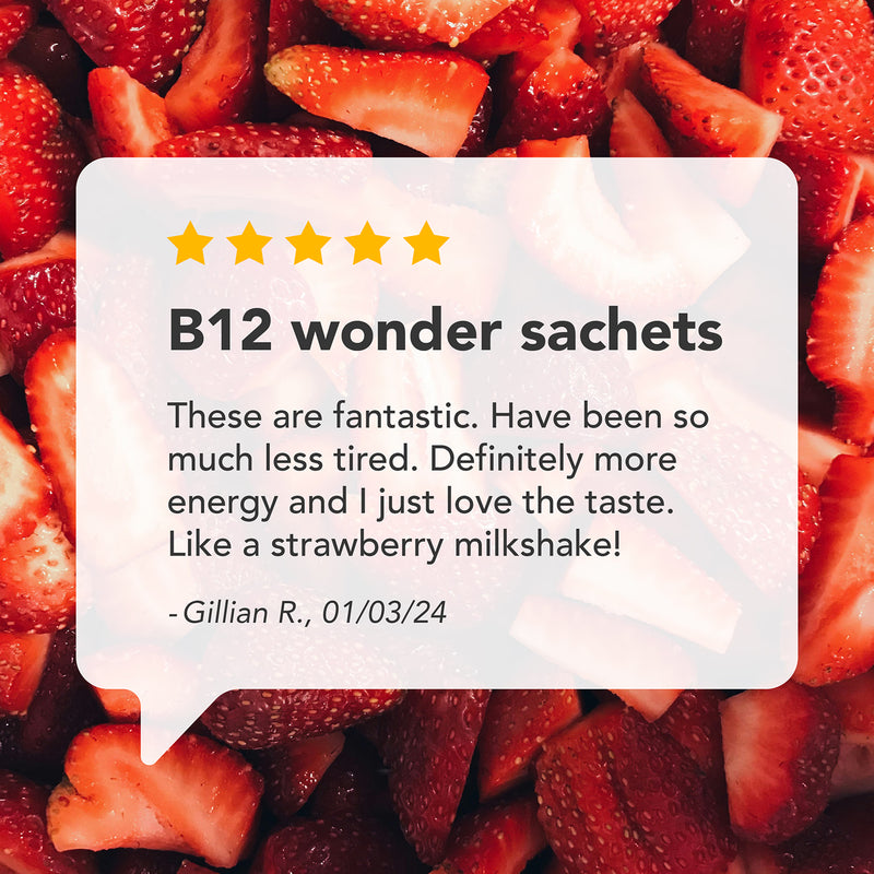 Zooki liposomal vitamin B12 strawberry sachets 14 pack - British product