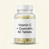 Holland & Barrett Quercetin Plus Vitamin C supplement 60 tablets (British brand)