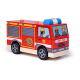 Bigjigs Toys Wooden Stacking Fire Engine Toy GOODS Superdrug   