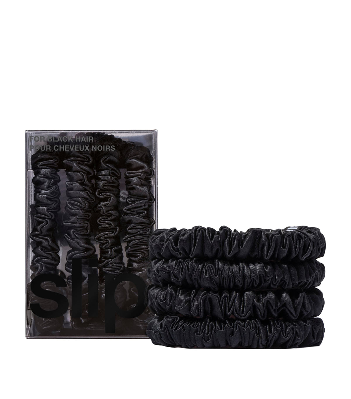 Slip Pure Silk Skinny Scrunchies Set of 4 (British brand)