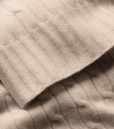 Jeté en cachemire à câble Ralph Lauren Home Harrods 60cm x 60cm - Achetez en ligne chez McGrocer