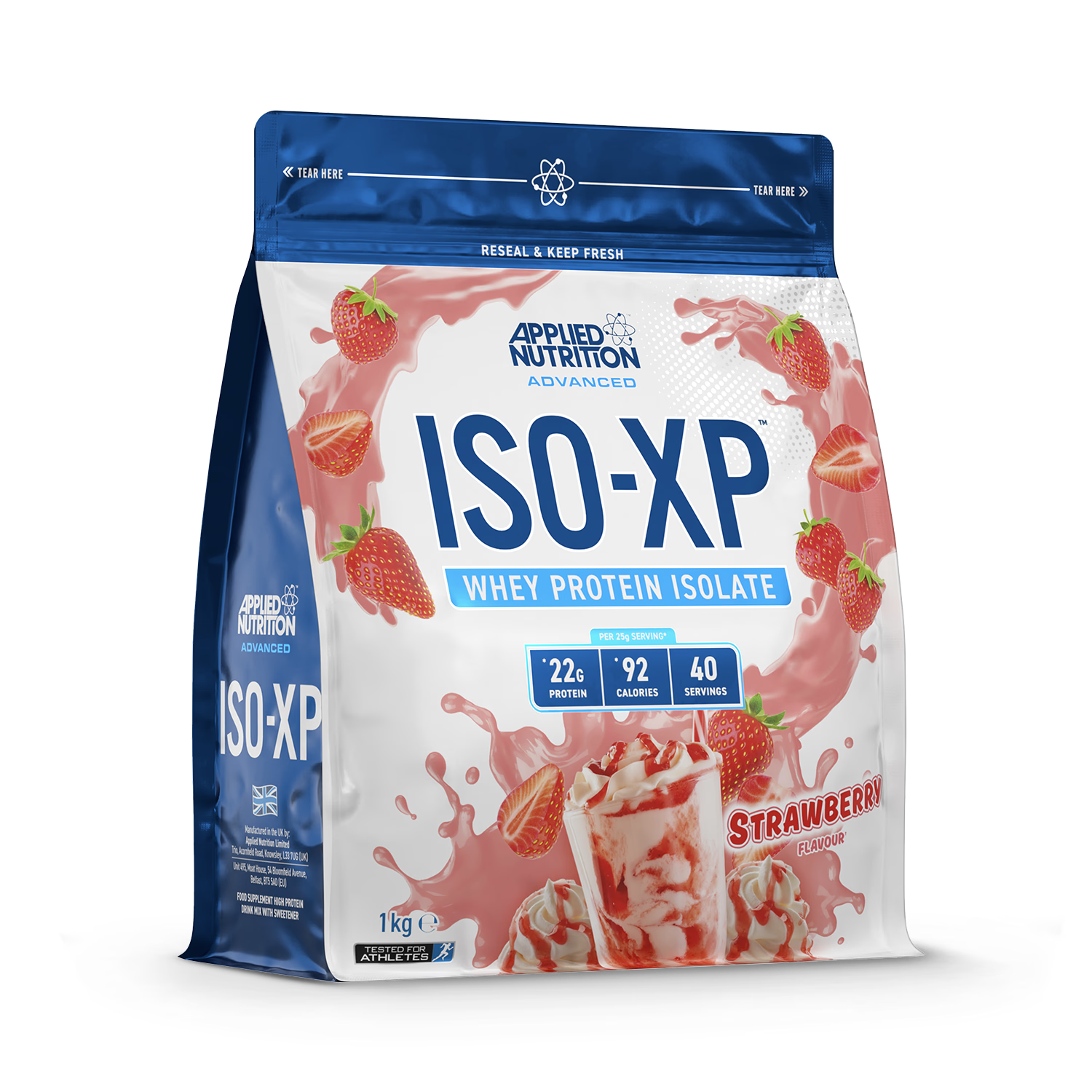 Applied Nutrition ISO XP Whey Protein Strawberry 1kg - British product