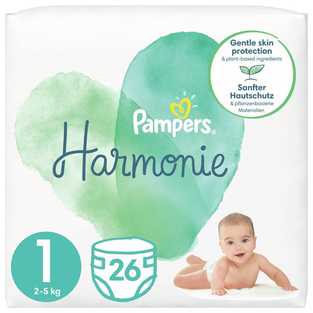 Pampers Harmonie Nappies Size 1 Carry Pack   26 per pack GOODS M&S   